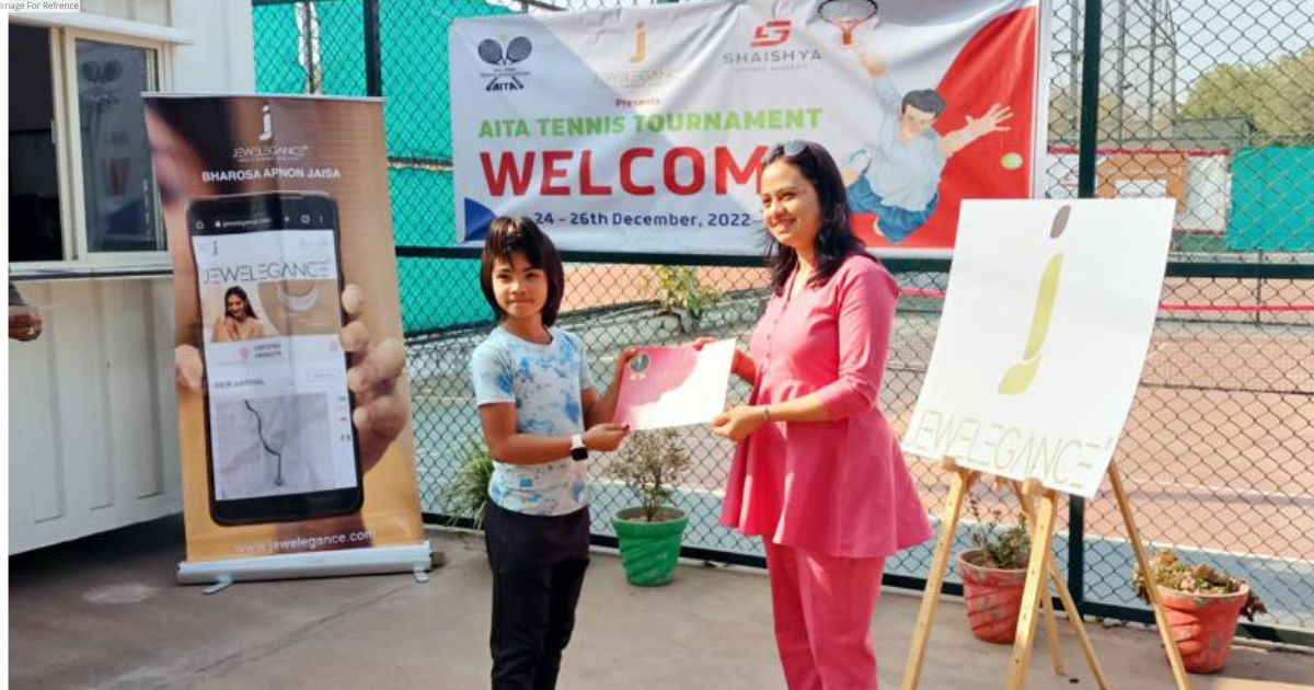 Jewelegance sponsors AITA under-10 tennis tournament, committed to promoting sports